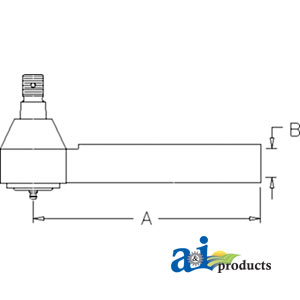 UJD00846    Tie Rod---Outer---Replaces AL161338